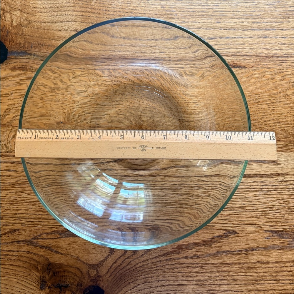 Vintage Kitchen Classics by Toscany Clear Glass Serving Bowl- Made in USA w/box - Picture 12 of 12